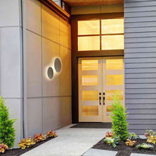 Load image into Gallery viewer, Ramen LED Outdoor Wall Light in lobby.
