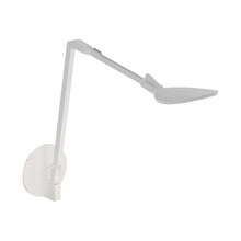 Load image into Gallery viewer, Splitty Reach LED Desk Lamp in Matte White/Hardwired Wall Mount.
