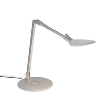 Load image into Gallery viewer, Splitty Reach Pro LED Desk Lamp in Silver/Wireless Charging Base.
