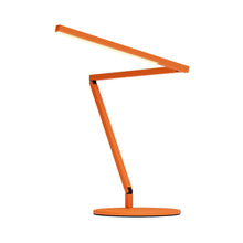Load image into Gallery viewer, Z-Bar Mini Gen 4 LED Desk Lamp in Matte Orange.
