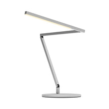 Load image into Gallery viewer, Z-Bar Mini Gen 4 LED Desk Lamp in Silver.
