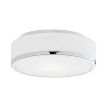 Load image into Gallery viewer, Charlie Flush Mount Ceiling Light in Chrome (Integrated LED/Selectable CCT).
