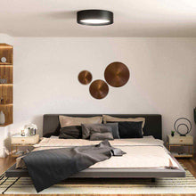 Load image into Gallery viewer, Dalton LED Flush Mount Ceiling Light in bedroom.
