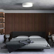 Load image into Gallery viewer, Dalton LED Flush Mount Ceiling Light in bedroom.
