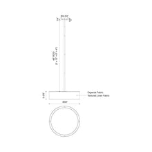 Load image into Gallery viewer, Dalton LED Pendant Light - line drawing.
