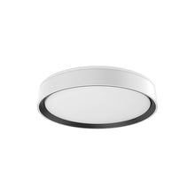 Load image into Gallery viewer, Essex LED Flush Mount Ceiling Light in White/Black (Small).
