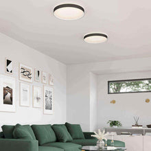 Load image into Gallery viewer, Essex LED Flush Mount Ceiling Light in living room.

