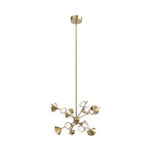Load image into Gallery viewer, Geode LED Chandelier in Brushed Gold (Small).
