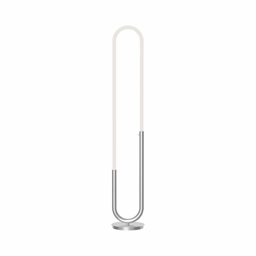 Huron LED Floor Lamp in Chrome.