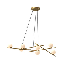 Load image into Gallery viewer, Amara LED Chandelier in Brushed Gold (53.63-Inch).
