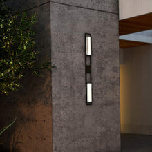 Load image into Gallery viewer, Aspen Outdoor LED Wall Light in Outside Area.
