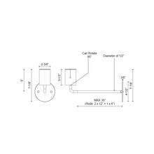 Load image into Gallery viewer, Barclay Wall Light - line drawing.
