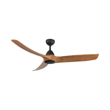 Load image into Gallery viewer, Baylor Ceiling Fan in Matte Black/Natural Wood (Without Light Kit).
