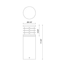 Load image into Gallery viewer, Blaine Outdoor LED Path Light - line drawing.
