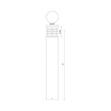 Load image into Gallery viewer, Blaine Outdoor LED Path Light - line drawing.
