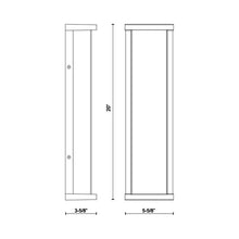 Load image into Gallery viewer, Bravo Outdoor LED Wall Light - line drawing.
