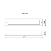 Load image into Gallery viewer, Bristol Outdoor LED Step Light - line drawing.
