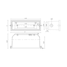 Load image into Gallery viewer, Bristol Recessed CBOX - line drawing.
