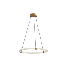 Load image into Gallery viewer, Bruni LED Pendant Light in Brushed Gold (24-Inch).
