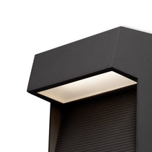 Load image into Gallery viewer, Byron Square Outdoor LED Wall Light in Detail.
