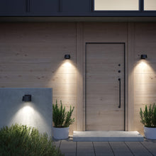 Load image into Gallery viewer, Carson LED Wall Light in Outside Area.
