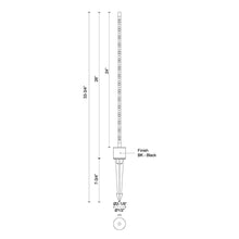 Load image into Gallery viewer, Dorian Outdoor LED Landscape Light - line drawing.
