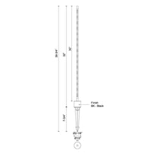 Load image into Gallery viewer, Dorian Outdoor LED Landscape Light - line drawing.
