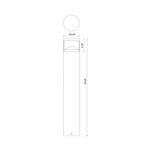 Load image into Gallery viewer, Dover Outdoor LED Path Light - line drawing.
