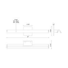 Load image into Gallery viewer, Galleria LED Picture Light - line drawing.
