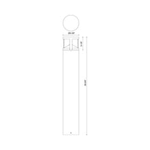 Load image into Gallery viewer, Glen Outdoor LED Path Light - line drawing.
