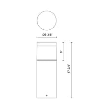 Load image into Gallery viewer, Hanover Outdoor LED Path Light - line drawing.
