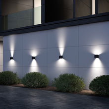 Load image into Gallery viewer, Helsinki Outdoor LED Wall Light in Detail.
