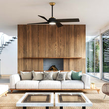 Load image into Gallery viewer, Horizon LED Ceiling Fan in living room.
