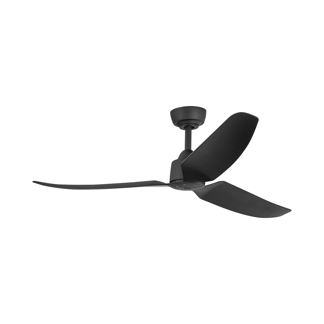 Hugo Outdoor Ceiling Fan in Matte Black (Without Light Kit).