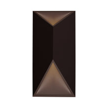 Load image into Gallery viewer, Indio Outdoor LED Wall Light in Bronze (Rectangle).
