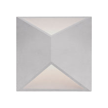 Load image into Gallery viewer, Indio Outdoor LED Wall Light in Brushed Nickel (Square).
