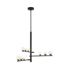 Load image into Gallery viewer, Juniper LED Chandelier in Black (9-Light).
