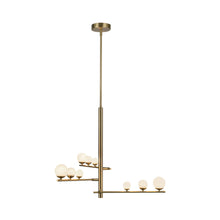 Load image into Gallery viewer, Juniper LED Chandelier in Brushed Gold (9-Light).
