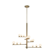 Load image into Gallery viewer, Juniper LED Chandelier in Brushed Gold (15-Light).
