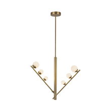 Load image into Gallery viewer, Juniper LED Pendant Light in Brushed Gold.
