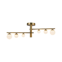 Load image into Gallery viewer, Juniper LED Semi-Flush Mount Ceiling Light in Detail.

