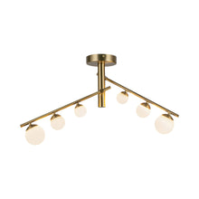 Load image into Gallery viewer, Juniper LED Semi-Flush Mount Ceiling Light in Detail.
