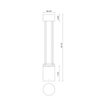 Load image into Gallery viewer, Knox Outdoor LED Path Light - line drawing.

