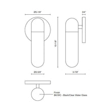 Load image into Gallery viewer, Lima Outdoor Wall Light - line drawing.
