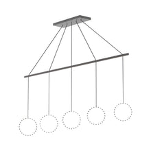 Load image into Gallery viewer, Marquee Linear Pendant Light Canopy in Graphite (5-Head).

