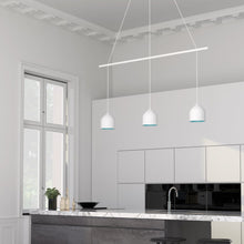 Load image into Gallery viewer, Marquee Linear Pendant Light Canopy in kitchen.
