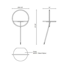 Load image into Gallery viewer, Maya LED Floor Lamp - line drawing.
