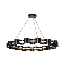 Load image into Gallery viewer, Nami LED Chandelier in Gloss Black.
