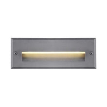 Load image into Gallery viewer, Newport Outdoor LED Recessed Wall Light in Small/Wide Horizontal/Grey.
