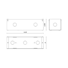 Load image into Gallery viewer, Newport Outdoor Wall / Step Light MBOX - line drawing.
